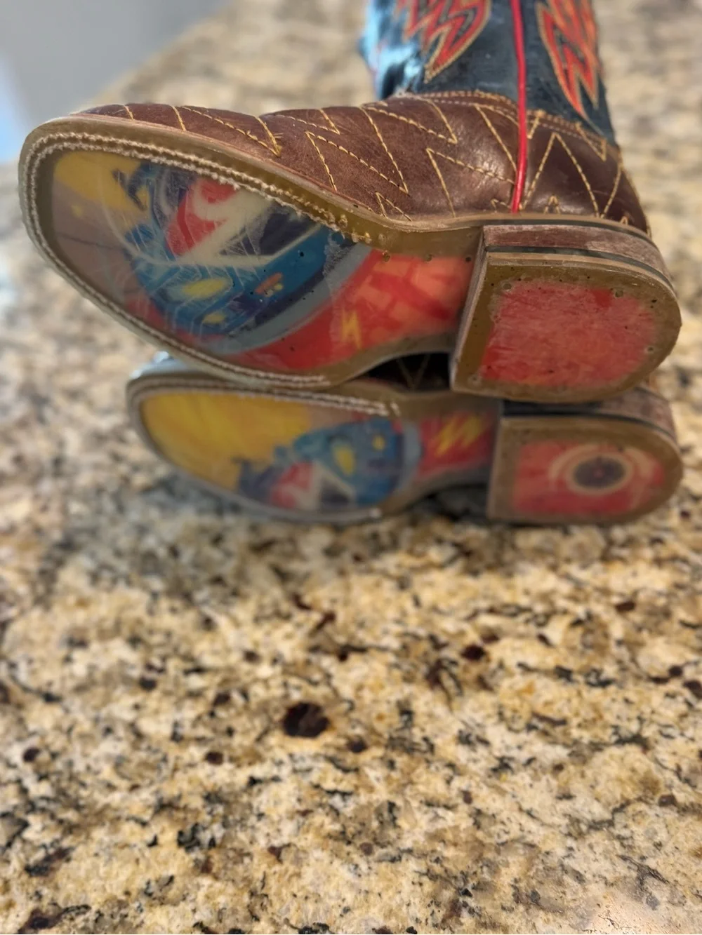 Western cowboy boots kids handmade leather rodeo southwestern